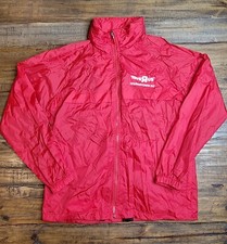 Vintage Toys R Us Youngstown DC Employee Jacket M Hidden Zip Hood Worker Uniform