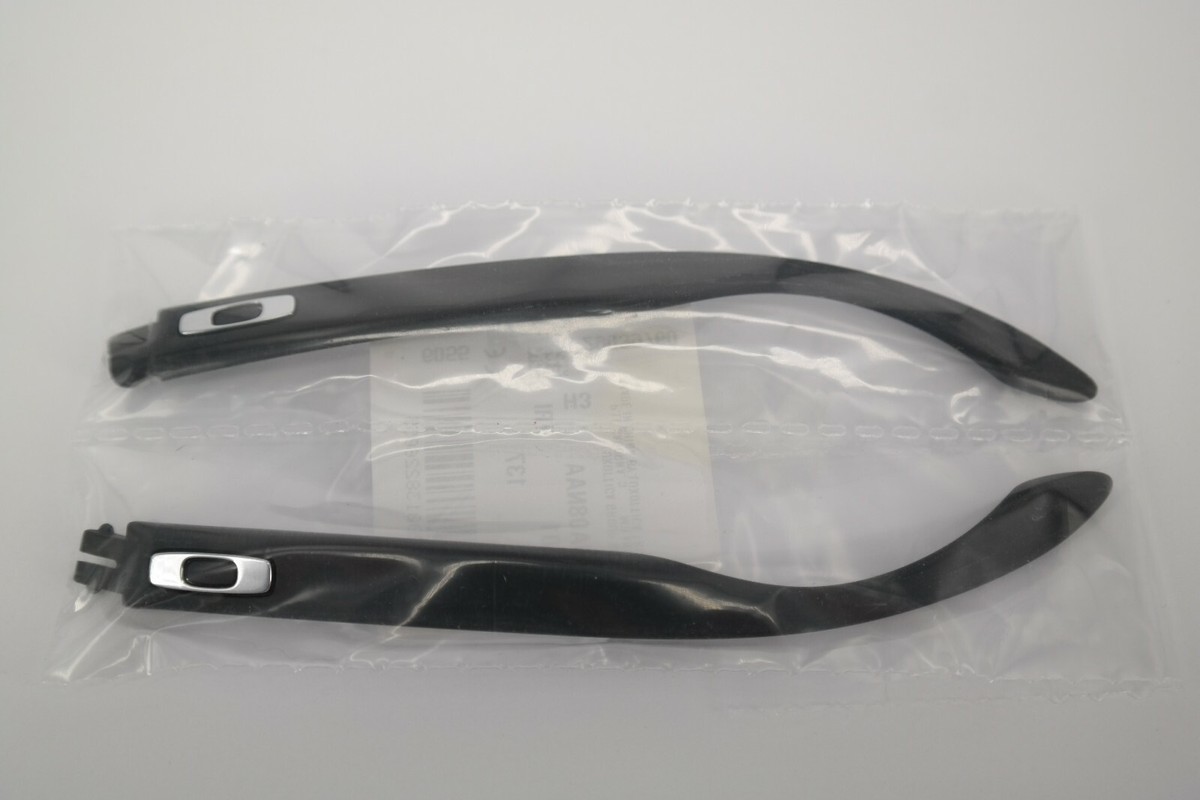 Authentic OAKLEY HOLBROOK Temple Arms SATIN MATTE BLACK / CHROME