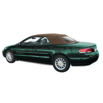 Sebring Convertible Top 01-06 in Sandalwood Sailcloth, Heated Glass Window