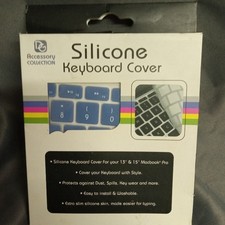 DG PC Keyboard Cover Protector Silicone Clear Spill Proof Skin Washable - New