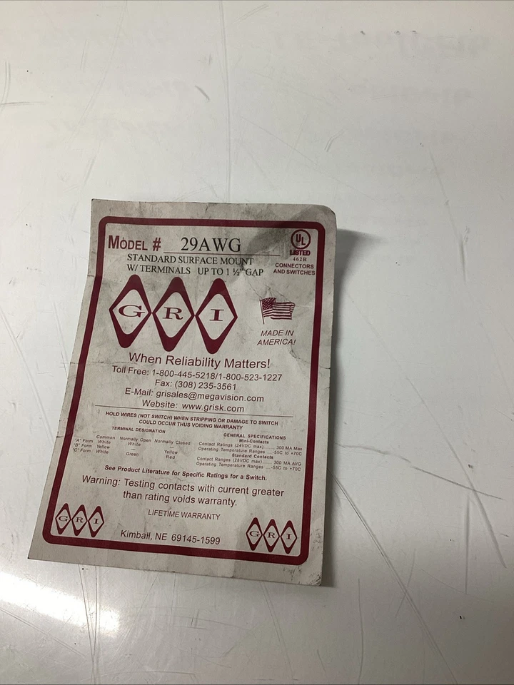 Lot Of 8 29AWG Surface Mount Magnetic Reed Switch Set, 1-1/2" Wide Gap P-196 - Image 2 of 4