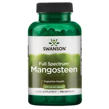 Swanson Mangosteen Capsules, 500 mg, 100 Count