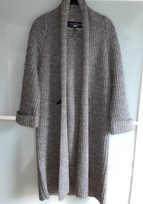 Strickmantel Grau Gr. S