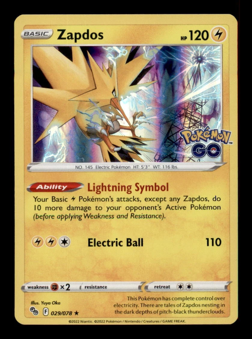 25+ Zapdos 029/078 Pokémon GO for sale | Updated Oct 2026