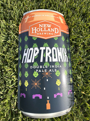 NEW HOLLAND Brewing HOP TRONIX ARCADE BEER BAR Sign Tin Tacker 23 X13  METAL