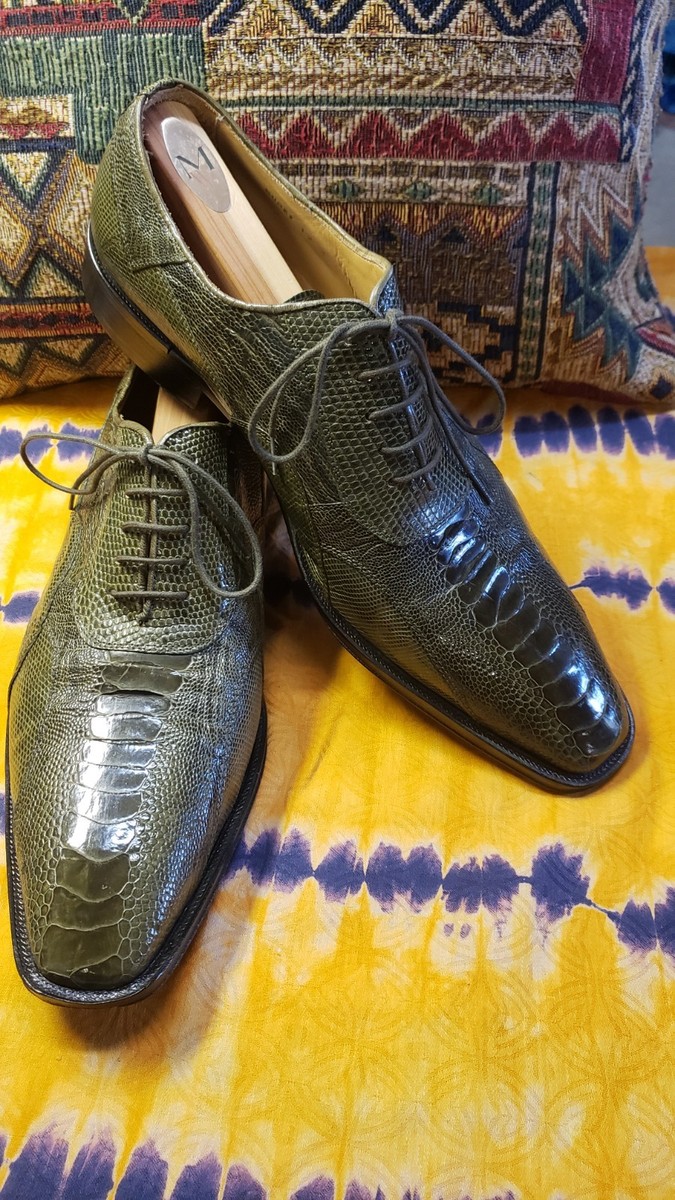 David Eden Genuine Ostrich & Lizardskin ? Men Dress Shoes  display picture 1