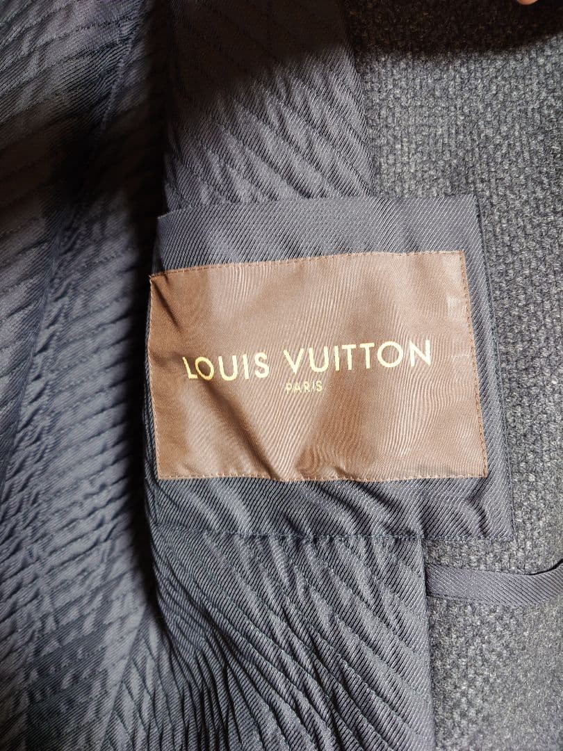 [Good Condition] Louis Vuitton Open Front Long Coat with Cord image 8