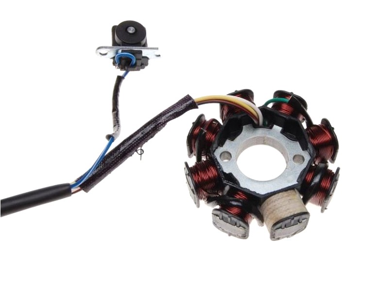 Stator éclateur 8 bobines GY6 125 pour réparer les pannes de démarrage 4T