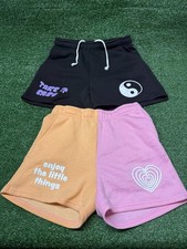 No Boundaries Girls Shorts Lot Size M 7-9 2 Pairs Colorblock Graphic Casual