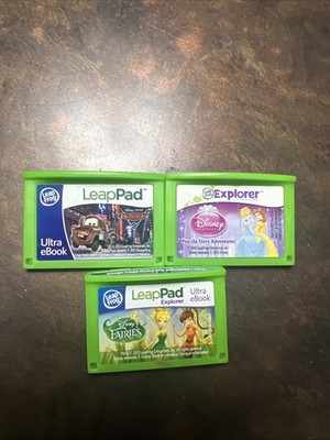 Leapfrog leap pad Explorer games cars Princess Adventure,fairies Ultra E Books