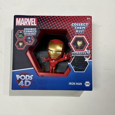 WOW PODS - 4D Marvel Ironman, Unique Connectable Collectable Bobble-Head NEW 