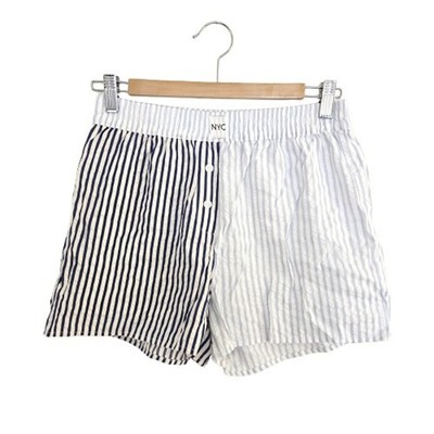 Sincerely Jules NYC Striped Colorblock Boxer Lounge Shorts M