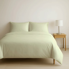 Image of 100% Egyptian Cotton 400 Thread Count Duvet Cover Set Single Double King Super