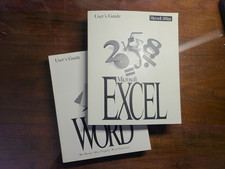 1993 1994 MICROSOFT WORD and EXCEL USERS GUIDES early OFFICE COMPUTER VINTAGE