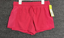 All In Motion Girl's Youth Shorts Running Pink Extra Large Size 14