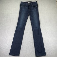 Paige Jeans Womens 27 Hidden Hills Straight Stretch Made In USA Dark Wash Denim