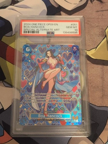 One Piece OP09 EN Special Alternate Art OP07-051 Boa Hancock PSA 10 GEM MINT