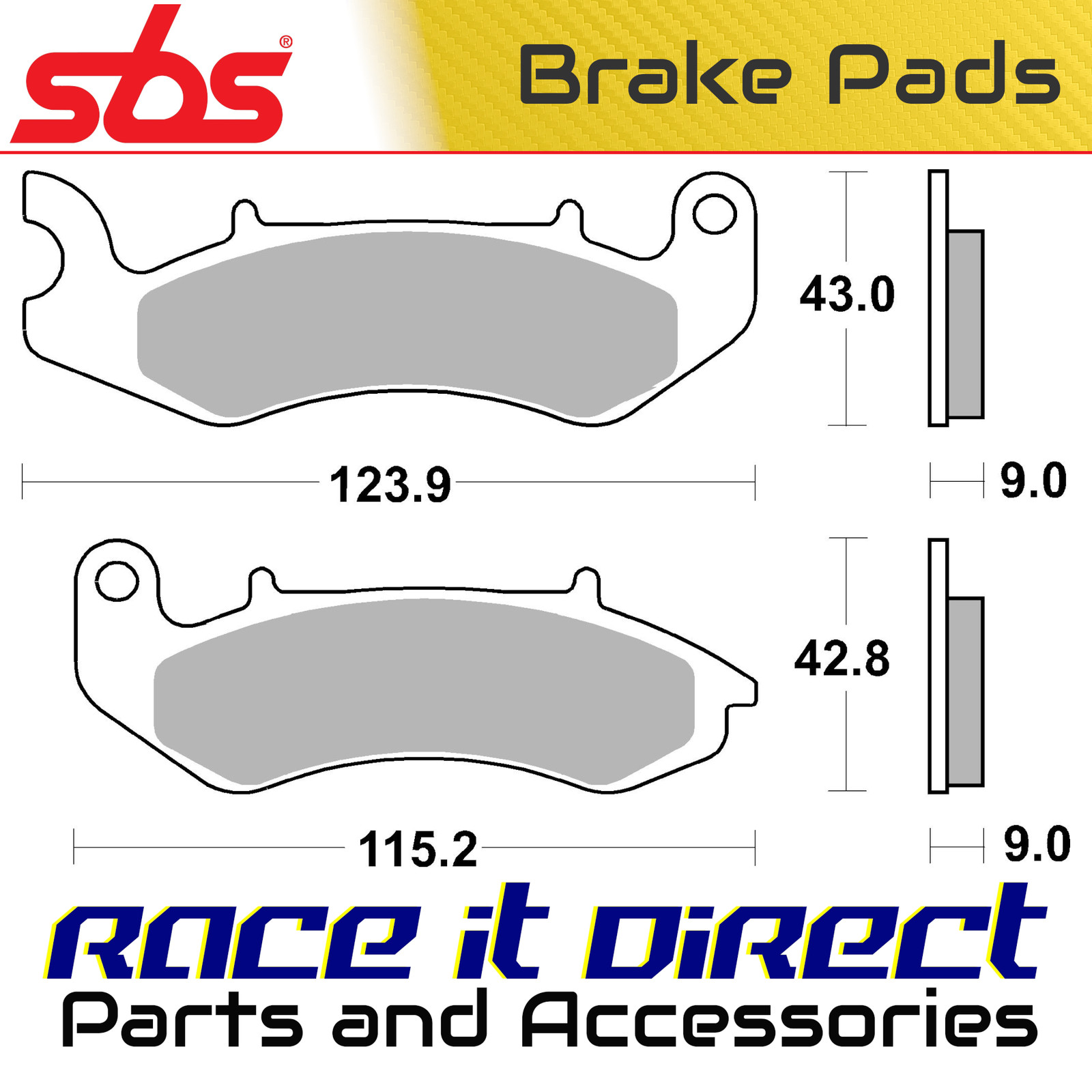BAR Of Brake SBS p232-hf for Moto Spare Parts Accessories - Image 3
