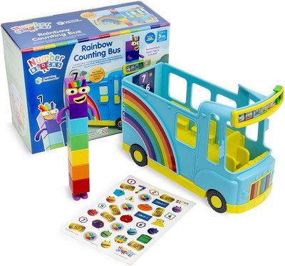 Zahlenblöcke Regenbogen Zählbus interaktives Spielset