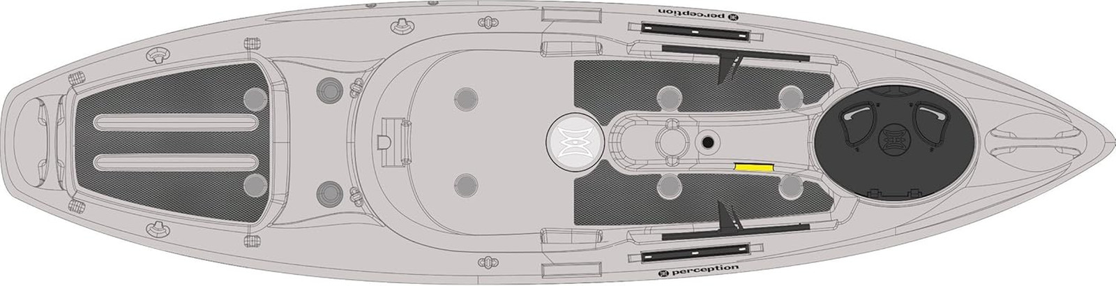S Silent Traction Kit For Pescador 10' Kayak, One Size