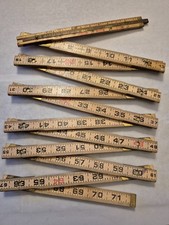 Lufkin X46, 72" Red End Folding Extension Rule With Sliding Brass Bar Extension