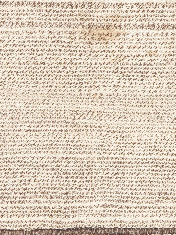 Traditional Vintage Hand Woven Oriental Carpet 4'0" x 6'7" Cotton Kilim Area Rug - Image 3 of 4