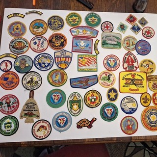 50 Vintage Boy Scout Patches BSA Lot Philmont Camporee 1970s 80's Cards