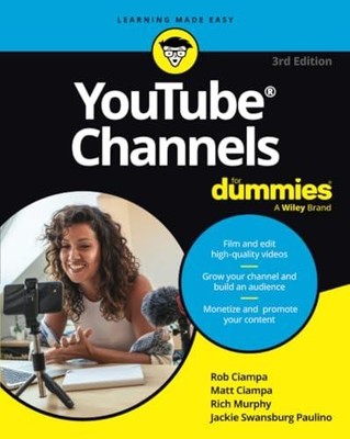 YouTube Channels For Dummies Jackie Swansburg Paulino Paperback J