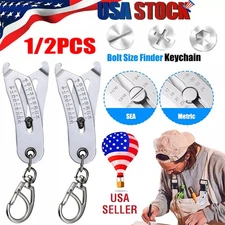 Portable Precise Thread Size Checker Keychain Bolt Size Checker Keychain Manual
