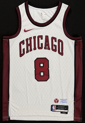 Nike Zach Lavine Chicago Bulls #8 White City Swingman Jersey 44 Nike Zach Lavine Chicago Bulls #8 White City Swingman Jersey 44