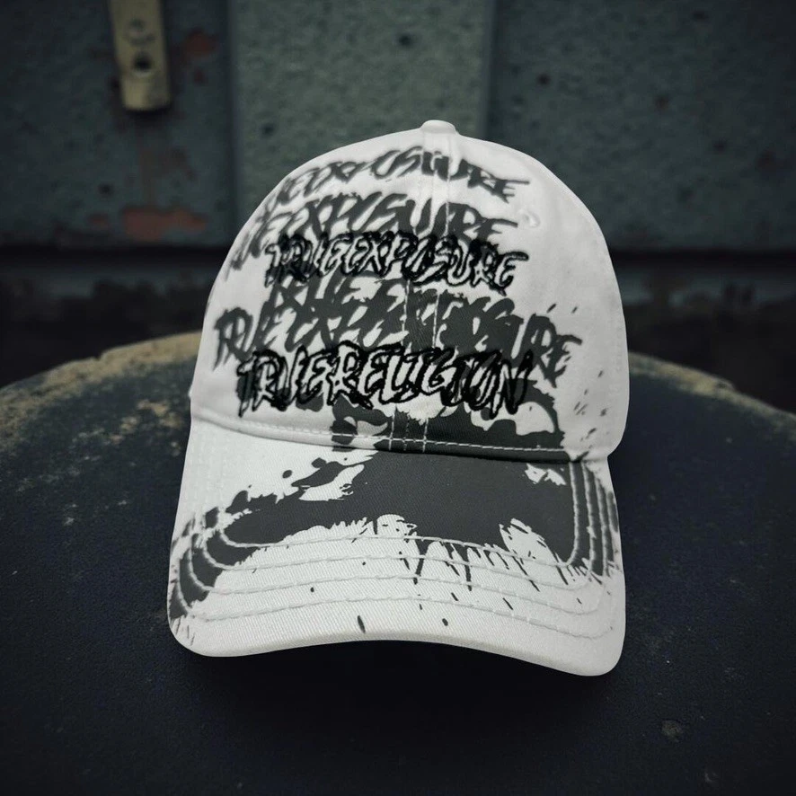 True Religion White and Gray Mixed Media Art Cap True Religion | Accessories | True Religion White And Gray  main image 2
