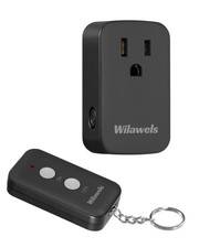 Remote Control Outlet Plug Wireless On Off Power Switch, Black