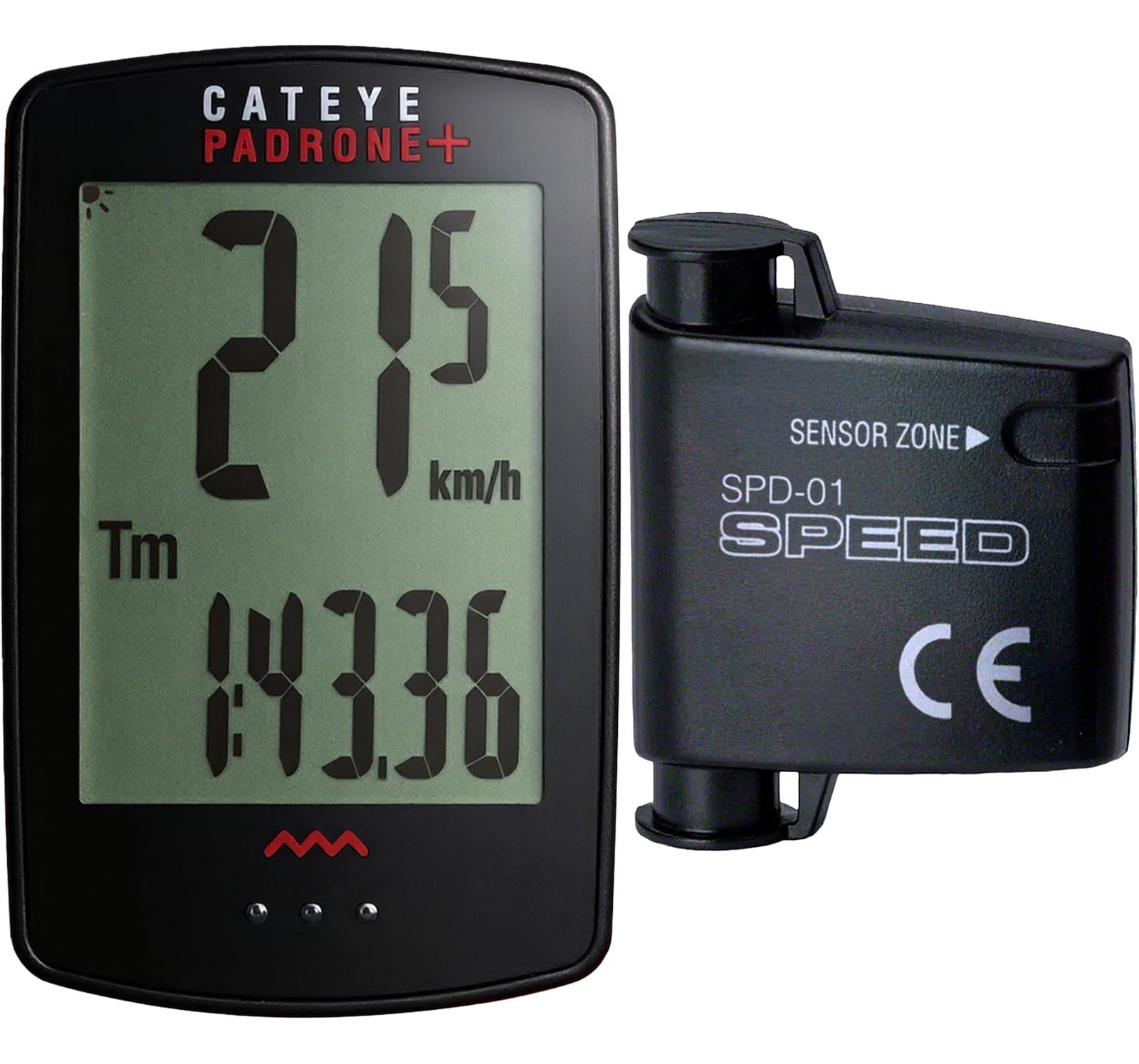 Padrone Plus Bike Computer &ndash; Oversized Display Cyclocomputer, Wireless Speed ...