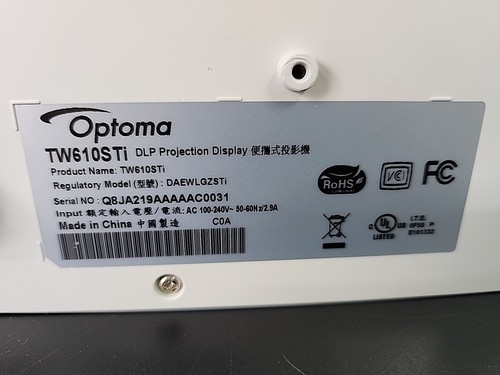 Optoma TW610STi DLP Projector Short Throw 3100 ANSI Interactive HD HDMI - Picture 7 of 7