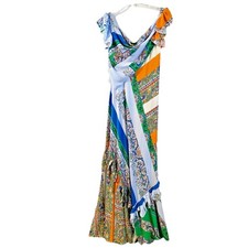 Tory Burch Grand Voyage Stripe Patchwork Maxi Dress Size 4