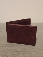 Vintange Brown Bifold Leather Wallet with card slots, No Brand