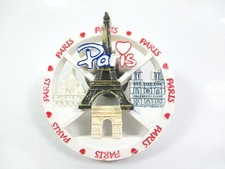 Paris Magnet Poly Torre Eiffel Sacre Coeur Notre Dame Arco di Trionfo...