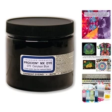 Cerulean Blue Fabric Dye Powder - 8oz Procion MX, Easy Cold Water Application