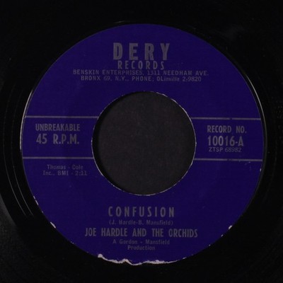 Joe Hardle & Orchideen: Confusion / Happy Fiddle Dery 7 '' Einzel 45 RPM Hear