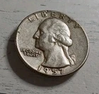 1957-P XF 90% Silver Washington Quarter #1