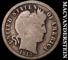 1913 Barber Dime- Silver- Scarce Better Date No Reserve #J6472