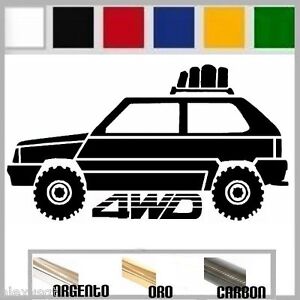 Adesivo Sticker Fiat Panda 4x4 Offroad 4wd Tuning Down Out Dub Prespaziato Auto Ebay