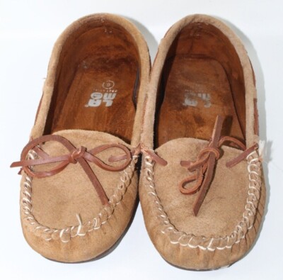 LAMO women's slip-on moccasins shoe size 6 M brown suede upper flats Sabrina  