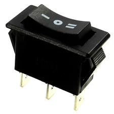 HQRP 3-Pin 3-Way Push Button Switch for Household Appliances, HY35D Replacement