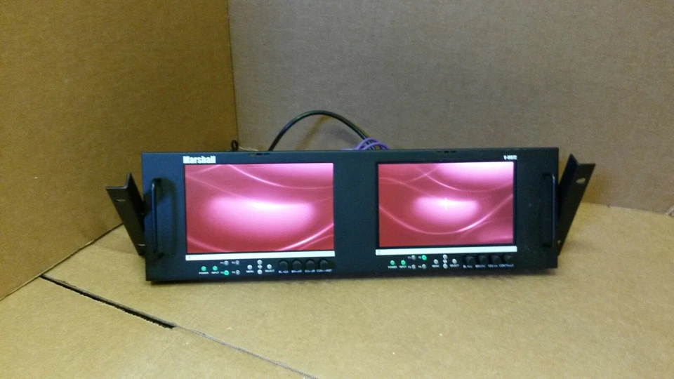 Marshall Electronics V-MD72 Dual High Resolution LCD V-MD72-3GSDI 7"inc - Image 2 of 4