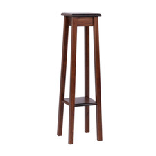 Colonna portavaso in legno arredo ingresso MEDIUM H97 Noce