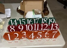 Wedding Table Numbers with Holder Base and extras