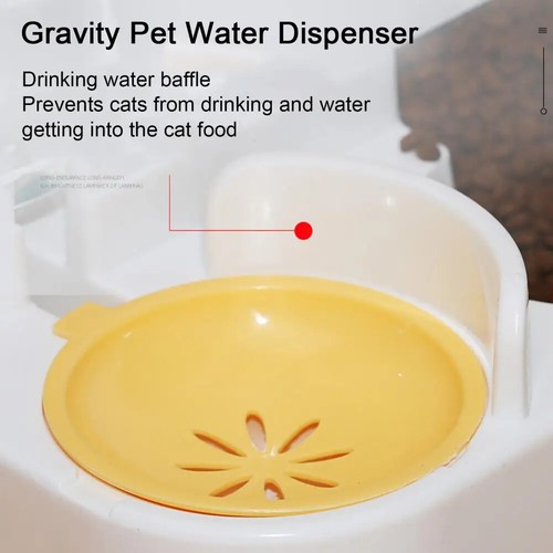 Automatic Feeder Gravity Cat Dog Food Bowl Water Fountain 3.3L Pet Dispenser Set - Picture 16 of 19