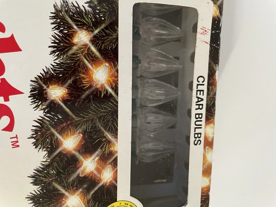 Vintage GE String-A-Long Classic Lights 50 Outdoor Light Set Clear Unused Lot 2 - Image 3 of 4