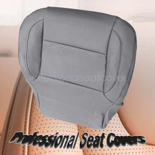 Driver or Passenger Bottom Perforated Seat Cover Gray For 2014-2019 GMC Sierra